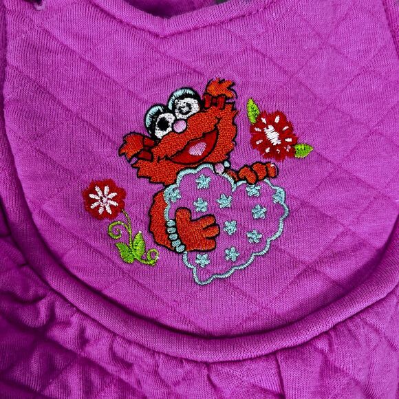 Sesame Street Zoe Quilted Overalls Hot Pink Size 18M - Picture 2 of 6